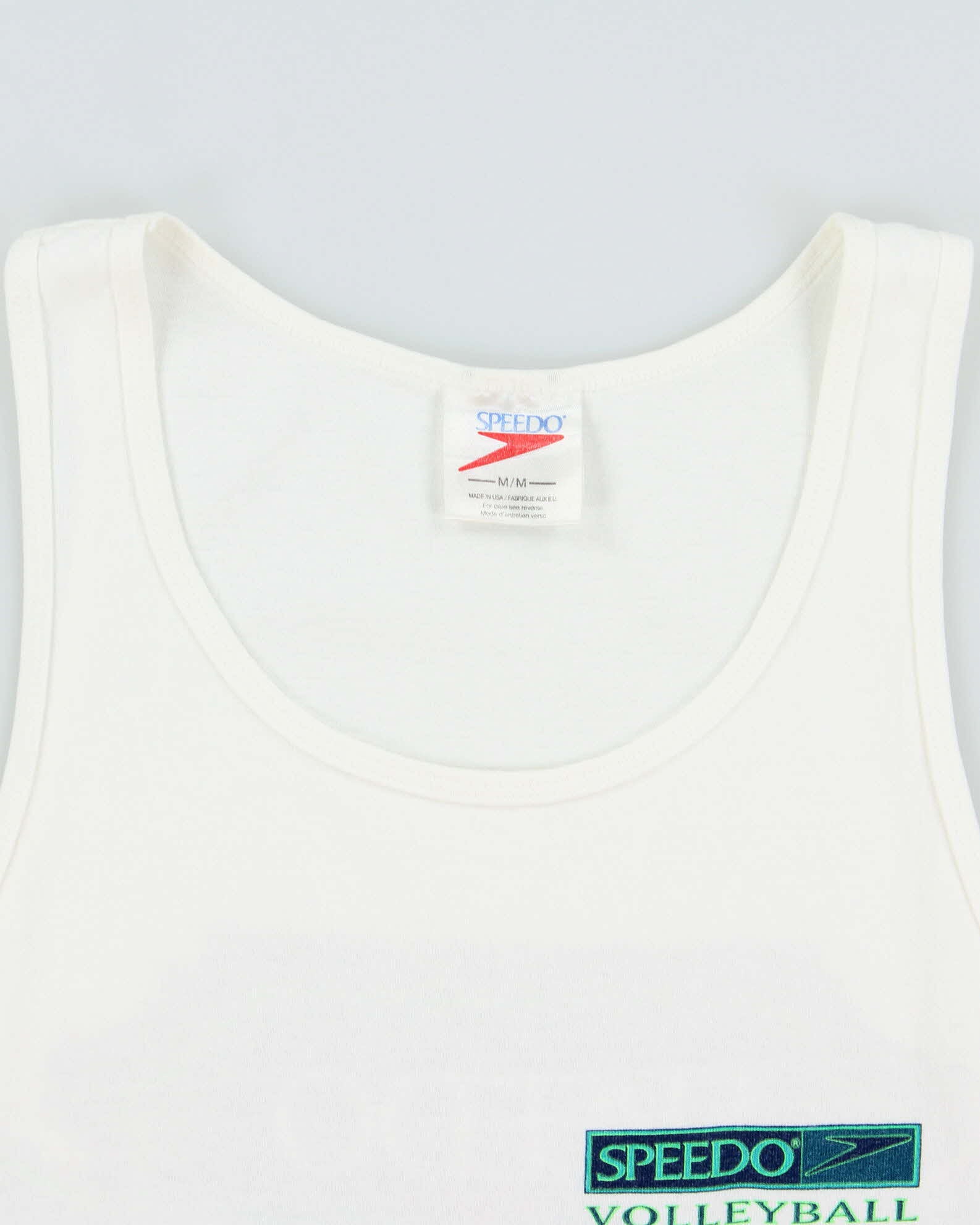 Vintage 1996 Speedo Volleyball Heavyweight Made In USA Tank Top Vest - M