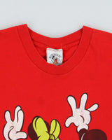 Vintage 1990s Disney Mickey &amp; Co Minnie Roller Skates Heavyweight Single Stitch Made In USA Crewneck T-Shirt - XL