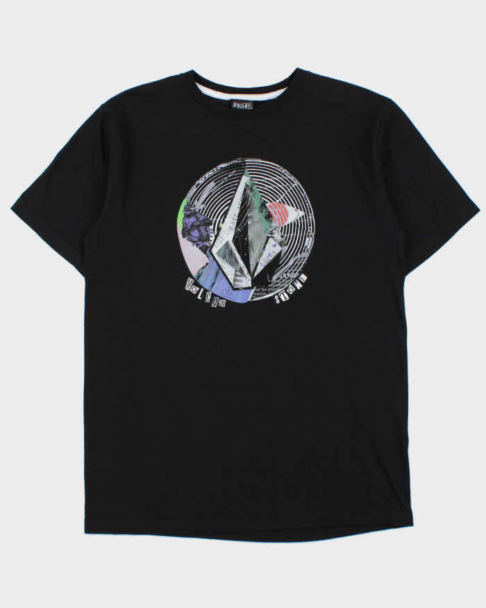 Vintage Y2K 00s Volcom Stone Heavyweight Collage Graphic Crewneck T-Shirt - L