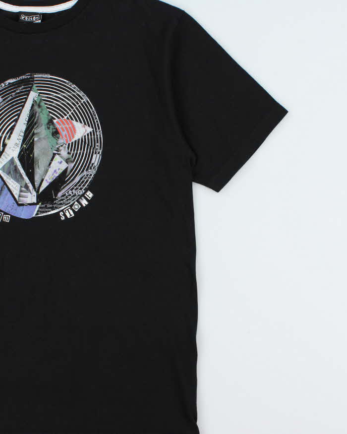 Vintage Y2K 00s Volcom Stone Heavyweight Collage Graphic Crewneck T-Shirt - L