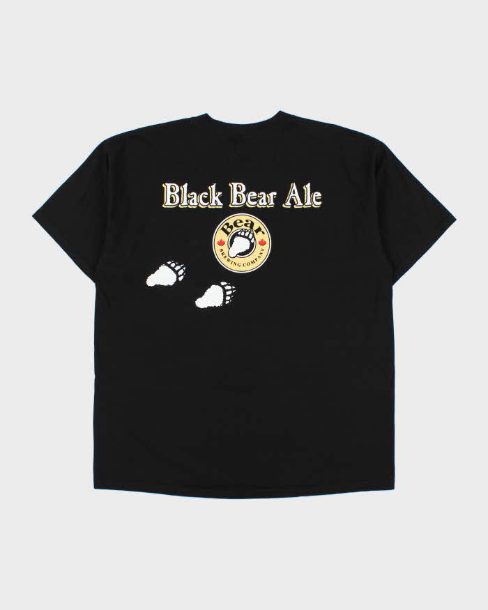 Vintage Y2K 00s Black Bear Ale Heavyweight Gildan Crewneck T-Shirt - XL