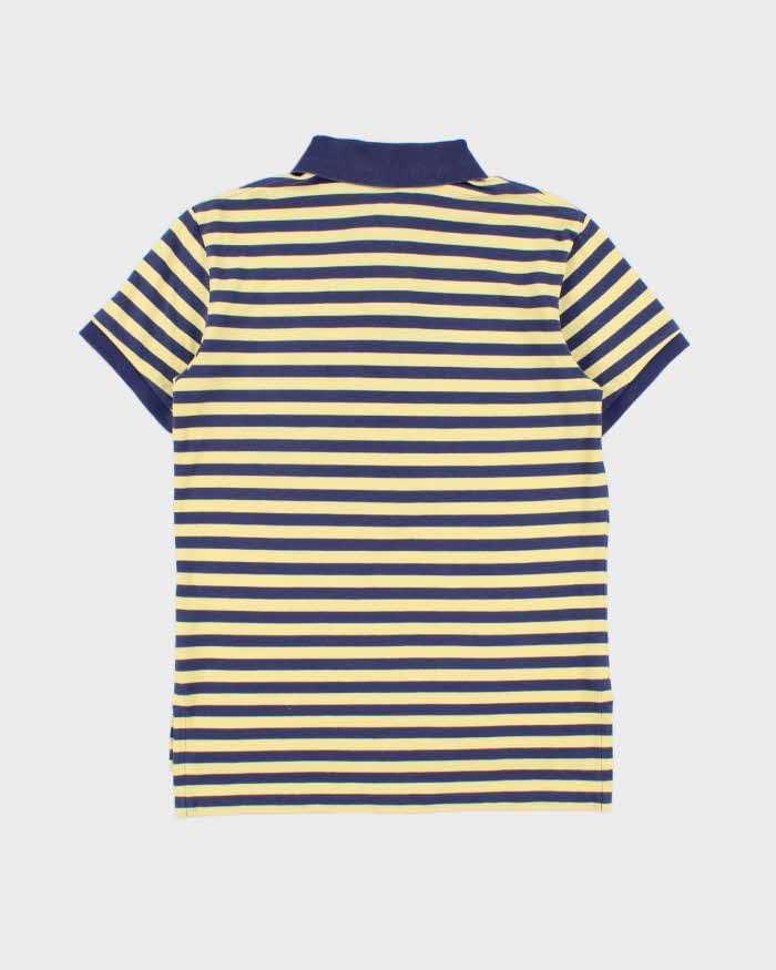 Vintage Y2K 00s Polo Ralph Lauren Striped Custom Fit Short Sleeve Polo Shirt - M