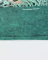 Vintage 1994 Kananaskis Country Acid Wash Gildan Heavyweight Single Stitch Made In Canada Crewneck T-Shirt - XL