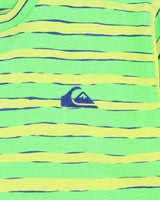 Vintage 1992 Quiksilver Heavyweight Striped Made In USA Single Stitch Boxy Crewneck T-Shirt - L