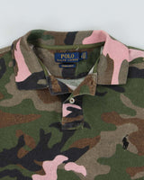 Vintage Polo Ralph Lauren Woodland Camo Custom Slim Fit Short Sleeve Polo Shirt - M