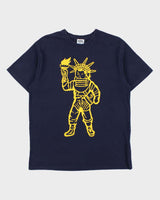 Billionaire Boys Club Navy Heavyweight Statue Of Liberty Spaceman Crewneck T-Shirt - L