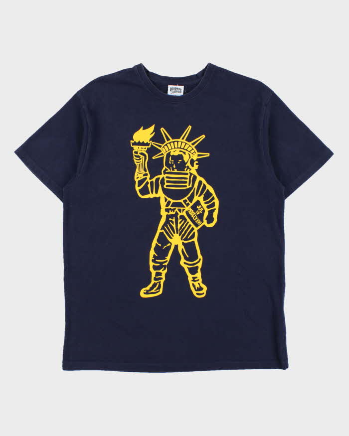 Billionaire Boys Club Navy Heavyweight Statue Of Liberty Spaceman Crewneck T-Shirt - L
