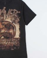 Vintage Slayer World Domination 2013-14 Tour Heavyweight Crewneck T-Shirt - L