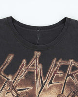 Vintage Slayer World Domination 2013-14 Tour Heavyweight Crewneck T-Shirt - L