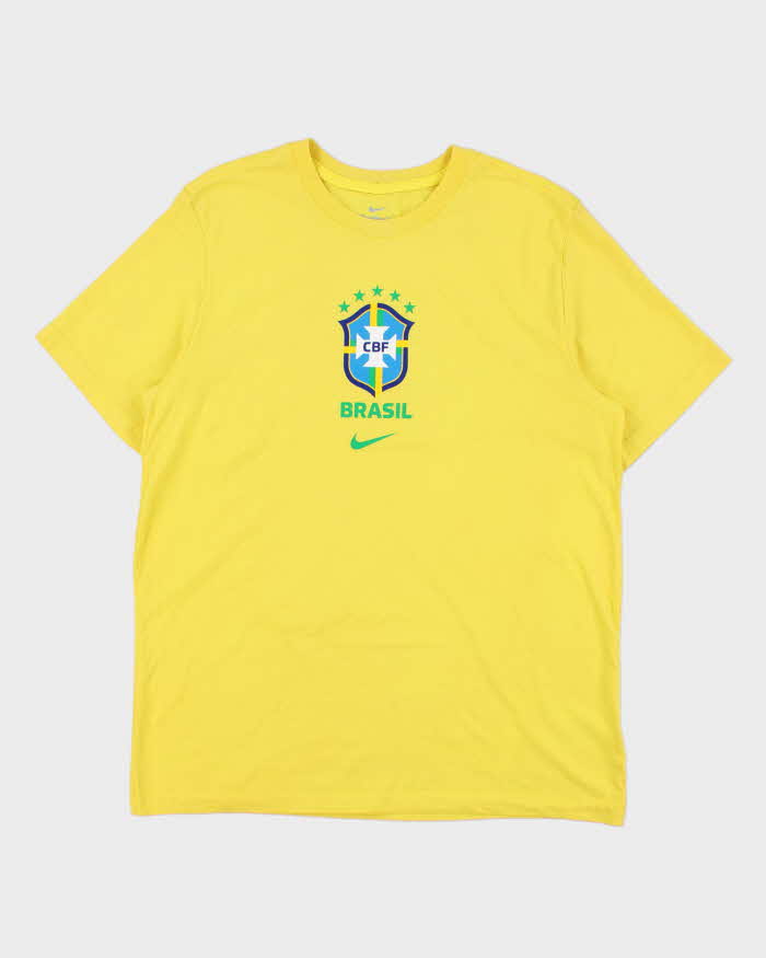 Vintage Nike Brazil CBF Crewneck Football T-Shirt - L
