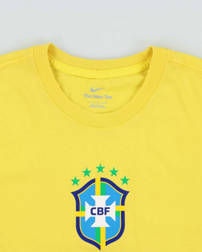 Vintage Nike Brazil CBF Crewneck Football T-Shirt - L