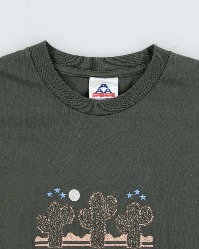Vintage Y2K 00s Hunter Green Arizona Embroidered Heavyweight AAA Crewneck T-Shirt - XL