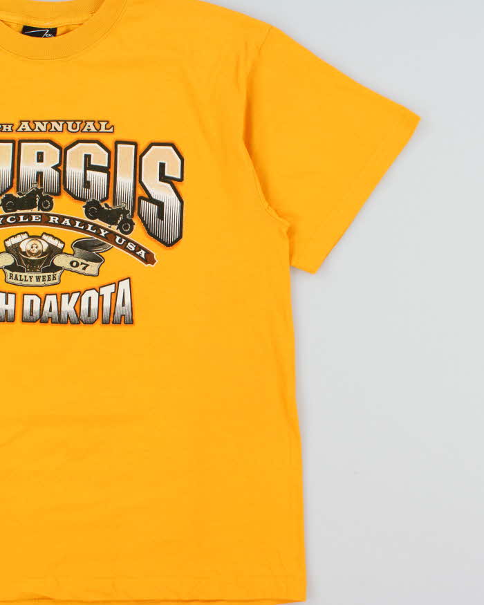 Vintage 2007 Sturgis Motorcycle Rally USA South Dakota 67th Annual Heavyweight Crewneck T-Shirt - L