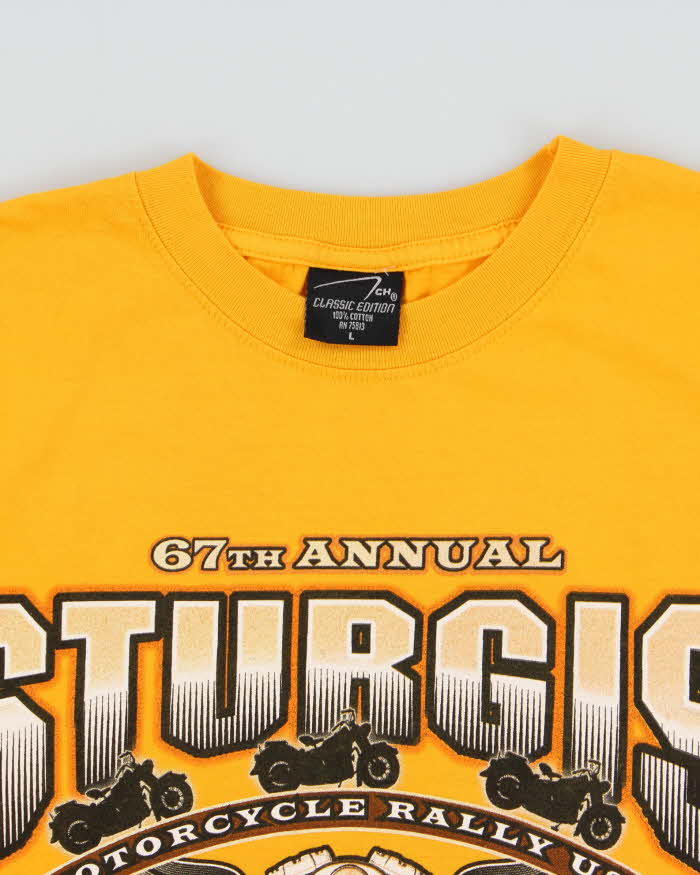 Vintage 2007 Sturgis Motorcycle Rally USA South Dakota 67th Annual Heavyweight Crewneck T-Shirt - L