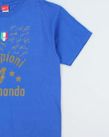 Vintage 2006 Puma Italia 4 Times World Cup Winners Heavyweight Made In Canada Crewneck T-Shirt - XL