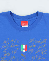Vintage 2006 Puma Italia 4 Times World Cup Winners Heavyweight Made In Canada Crewneck T-Shirt - XL