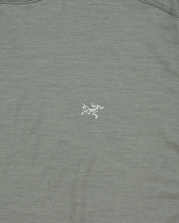 2022 Arc'teryx Sage Green 'Ionia Merino Wool' Fair Trade Crewneck T-Shirt - XL