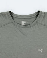 2022 Arc'teryx Sage Green 'Ionia Merino Wool' Fair Trade Crewneck T-Shirt - XL