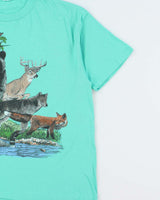 Vintage 1989 Harlequin Mint Minnesota State Parks Heavyweight Single Stitch Made In Canada Crewneck T-Shirt - XL
