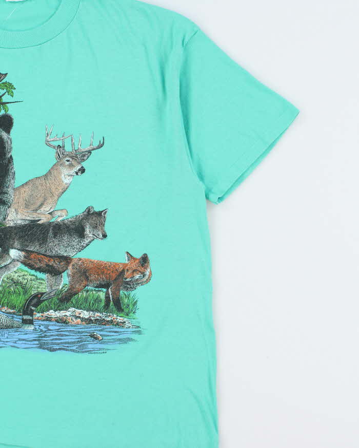 Vintage 1989 Harlequin Mint Minnesota State Parks Heavyweight Single Stitch Made In Canada Crewneck T-Shirt - XL