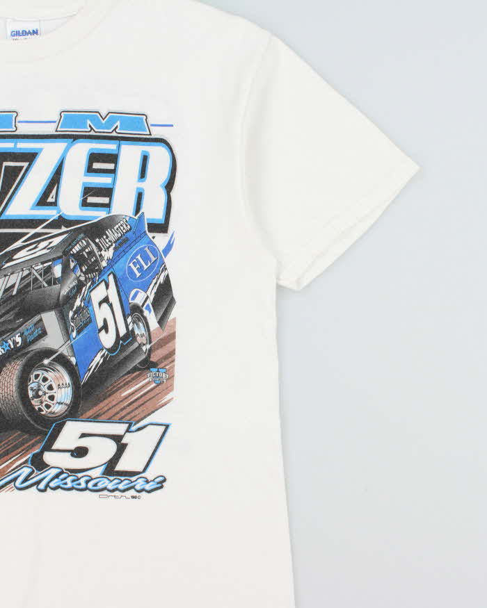Vintage '08 Y2K Tim Setzer Speedway Victory Sportswear Gildan Heavyweight Crewneck T-Shirt - L