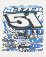 Vintage '08 Y2K Tim Setzer Speedway Victory Sportswear Gildan Heavyweight Crewneck T-Shirt - L