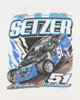 Vintage '08 Y2K Tim Setzer Speedway Victory Sportswear Gildan Heavyweight Crewneck T-Shirt - L