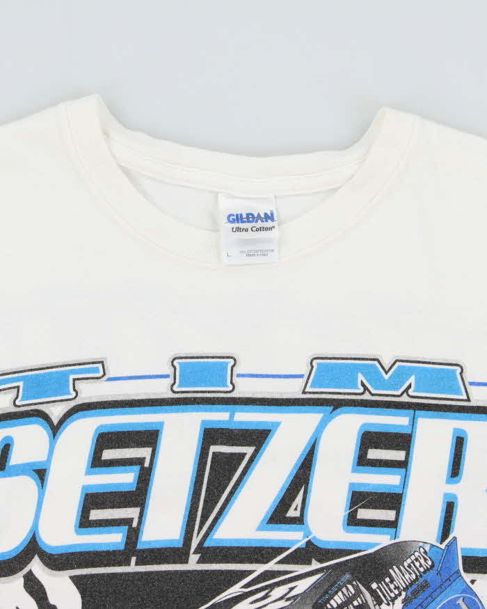 Vintage '08 Y2K Tim Setzer Speedway Victory Sportswear Gildan Heavyweight Crewneck T-Shirt - L