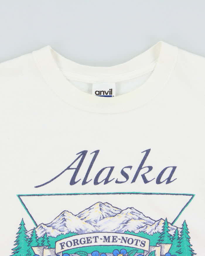Vintage '03 Y2K Alaska Doc Drizzle Heavyweight Anvil Crewneck T-Shirt - S