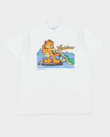Vintage 1992 Garfield Louisiana Jim Davis Heavyweight Single Stitch Velva Sheen Made In USA Crewneck T-Shirt - XL
