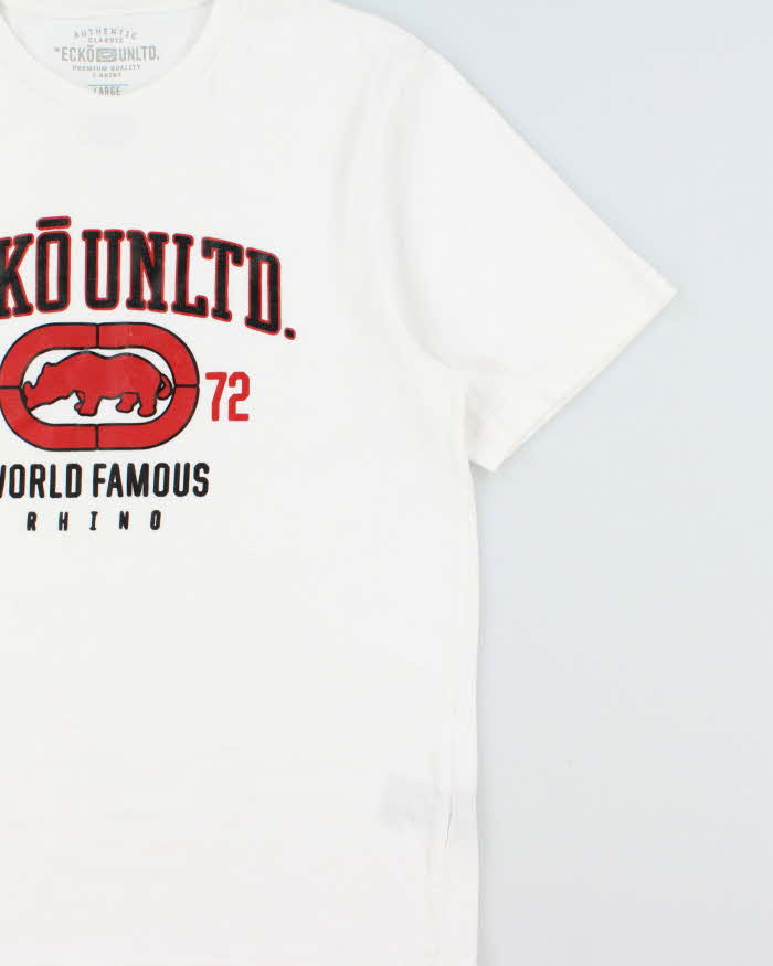 Vintage Y2K 00s Ecko UNLTD Puff Print Heavyweight Crewneck T-Shirt - XL
