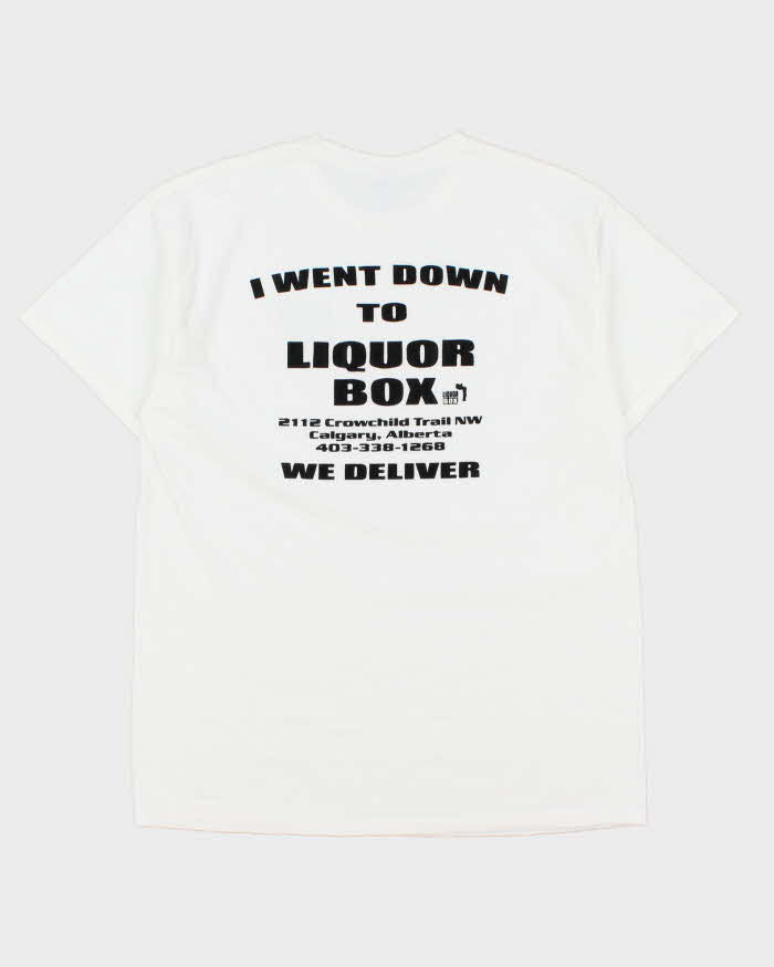 Vintage Liquor Box Alberta Gildan Heavyweight Crewneck T-Shirt - L