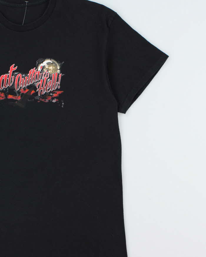 Vintage Y2K 00s Big Rig Trucks Flat Outta' Hell Heavyweight Crewneck T-Shirt - L