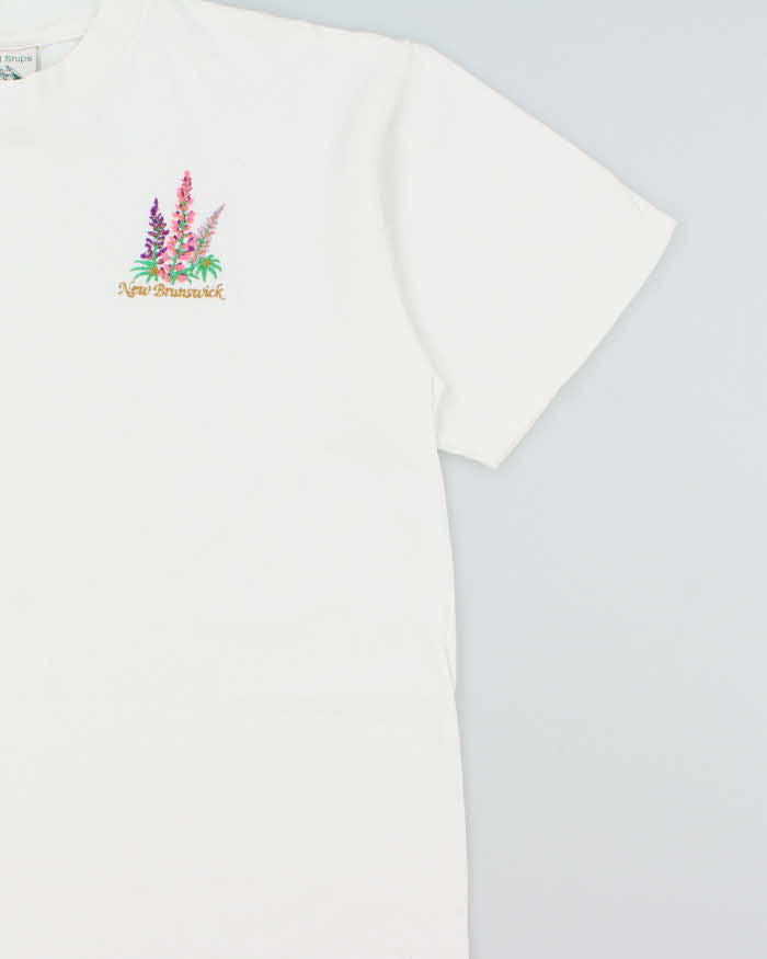 Vintage 1990s Tall Ships Embroidered New Brunswick Heavyweight Made In Canada Crewneck T-Shirt - XL