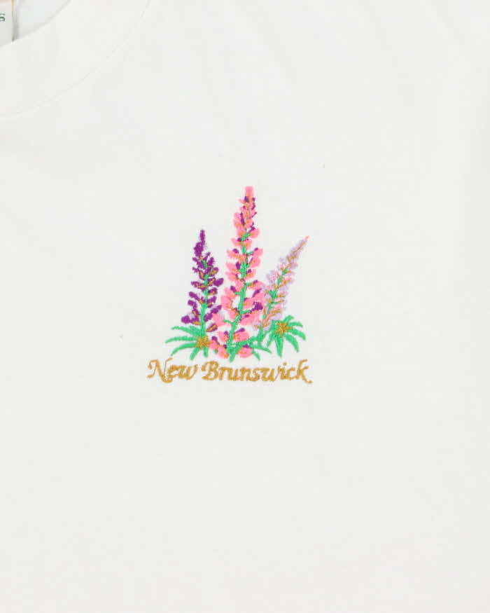 Vintage 1990s Tall Ships Embroidered New Brunswick Heavyweight Made In Canada Crewneck T-Shirt - XL