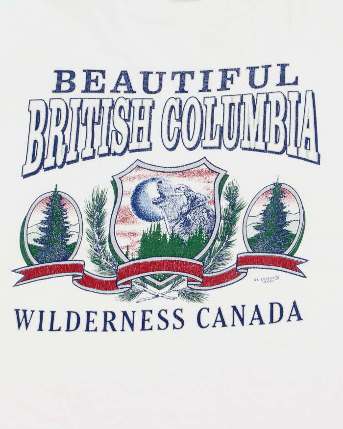 Vintage 1990s R U Decent BC Wilderness Heavyweight Crewneck T-Shirt - XL
