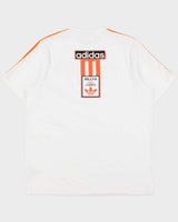 Vintage Adidas Originals '90s Embroidered 3-Stripe Heavyweight Crewneck T-Shirt - L
