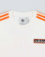 Vintage Adidas Originals '90s Embroidered 3-Stripe Heavyweight Crewneck T-Shirt - L
