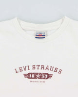 Vintage '00 Y2K Levi's Military Logo Heavyweight Made In Canada Crewneck T-Shirt - XL