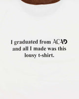 Vintage Y2K 00s Graduation Joke Heavyweight AAA Crewneck Ringer T-Shirt - M