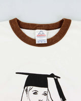 Vintage Y2K 00s Graduation Joke Heavyweight AAA Crewneck Ringer T-Shirt - M