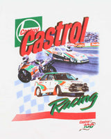 Vintage 1998 Castrol Racing 100 Oil Hanes Beefy Heavyweight Crewneck T-Shirt - XL