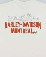Vintage '05 Y2K Harley Davidson Montreal Eagle Heavyweight Sleeveless Crewneck Pocket T-Shirt - L