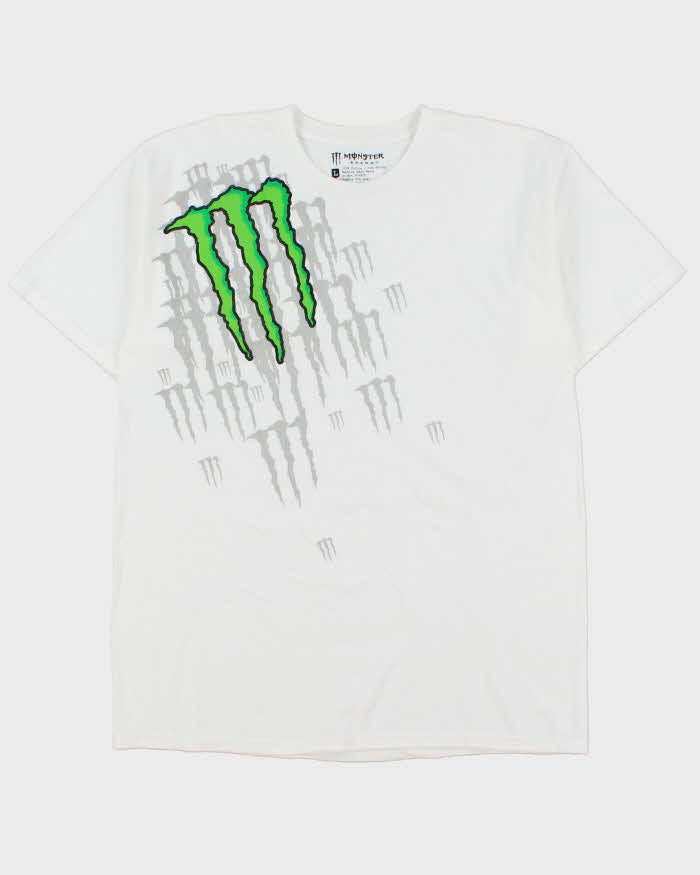 Vintage Y2K 00s Monster Energy Classic Heavyweight Crewneck T-Shirt - L