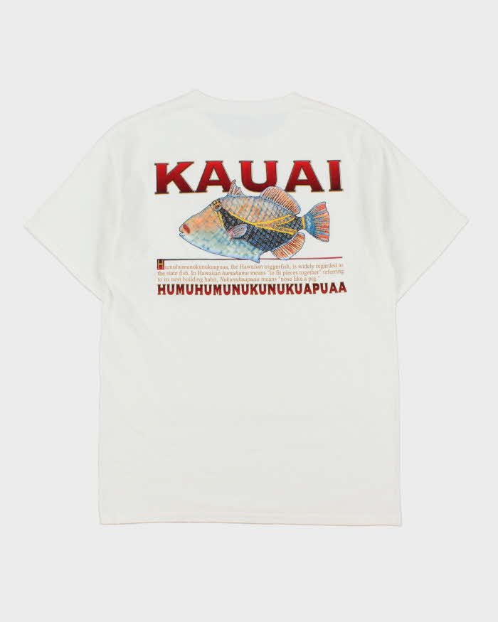 Vintage Hawaiian Triggerfish Kauai Hanes Heavyweight Crewneck T-Shirt - L