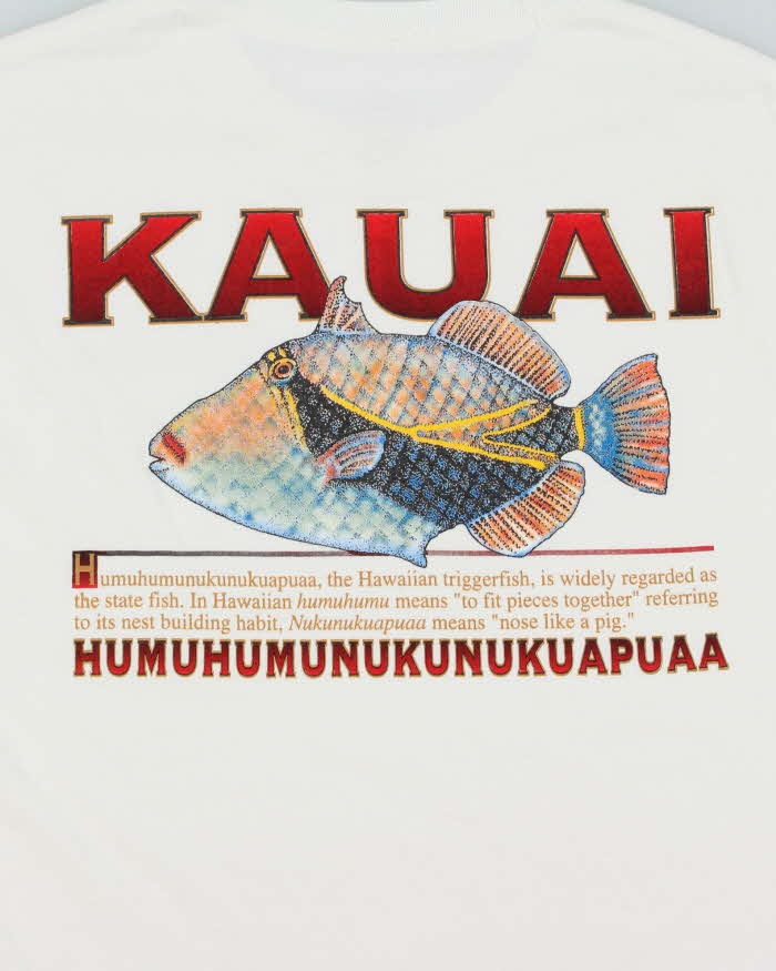 Vintage Hawaiian Triggerfish Kauai Hanes Heavyweight Crewneck T-Shirt - L