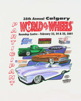 Vintage 2001 World Of Wheels 35th Annual Championship Gildan Ultra Heavyweight Made In Canada Crewneck T-Shirt - XL