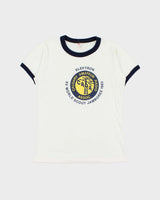 Vintage 1983 Elektron Amateur Radio Trini Tag Made In Canada Single Stitch Crewneck Ringer T-Shirt - L