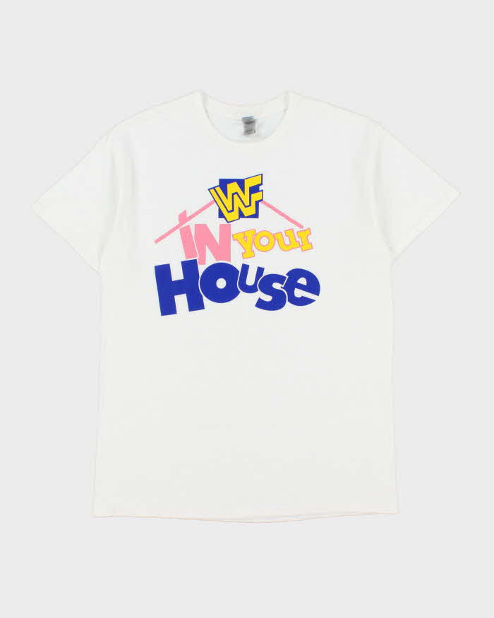 Vintage WWF In Your House Gildan Heavyweight Crewneck T-Shirt - M