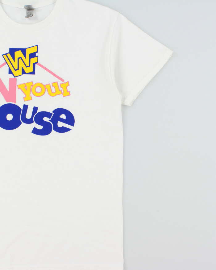 Vintage WWF In Your House Gildan Heavyweight Crewneck T-Shirt - M